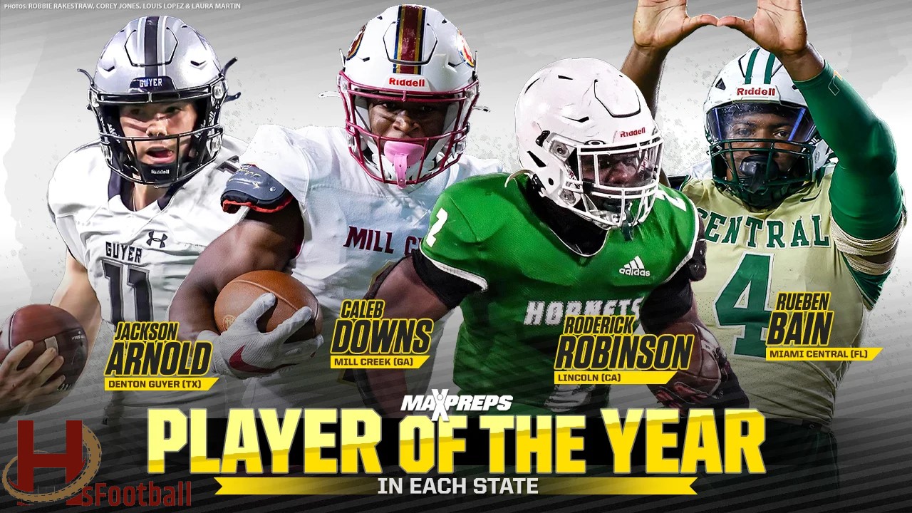 2022 High School Football Player of the Year in Each State